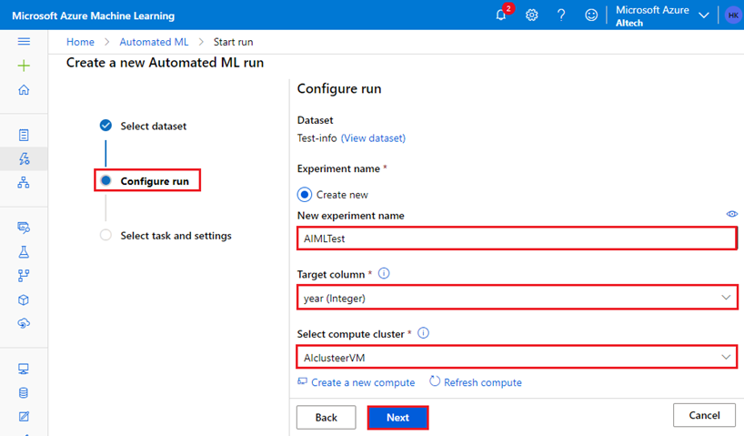 Azure Machine Learning Model Deploy and Train